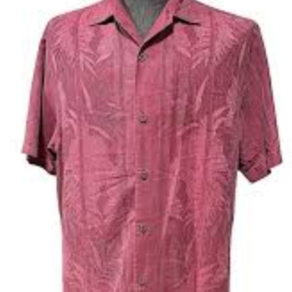 Tommy Bahama 100% Silk Tropucal Shirt Size L